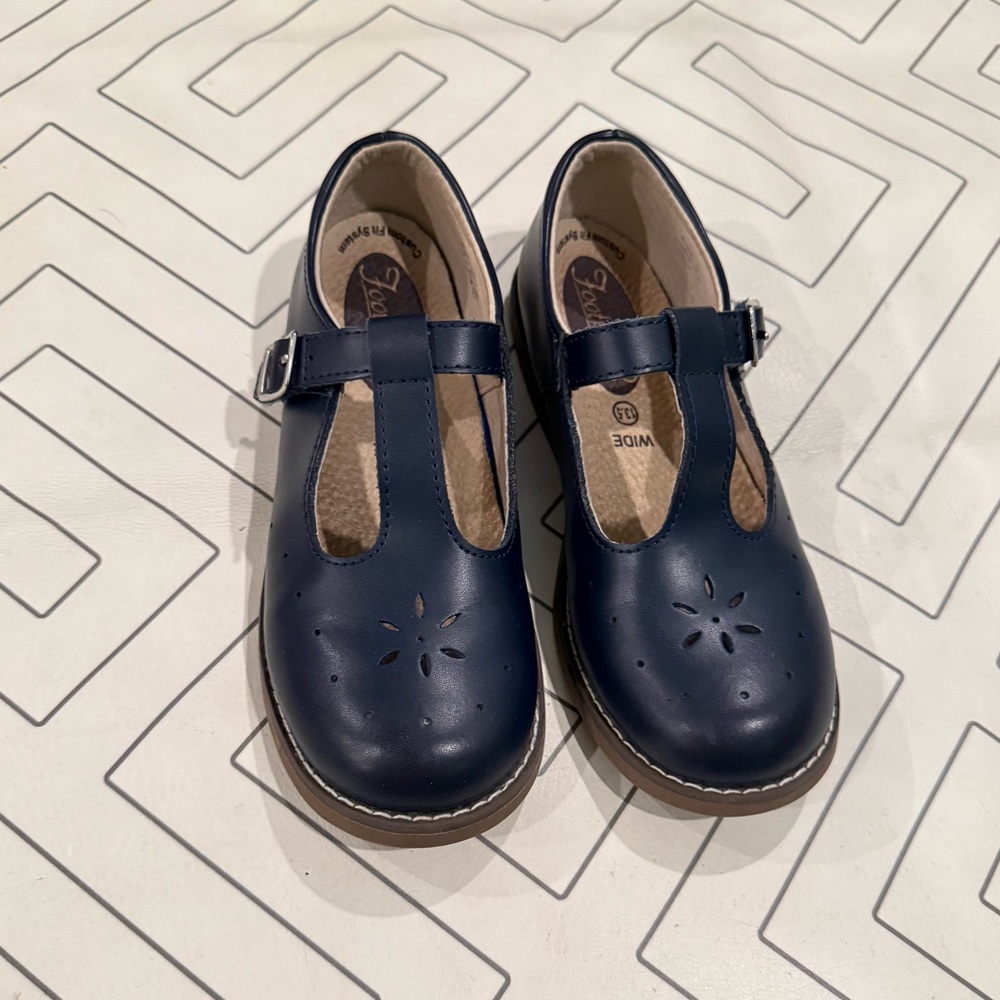 Footmates Navy Sherry Mary Jane Shoes